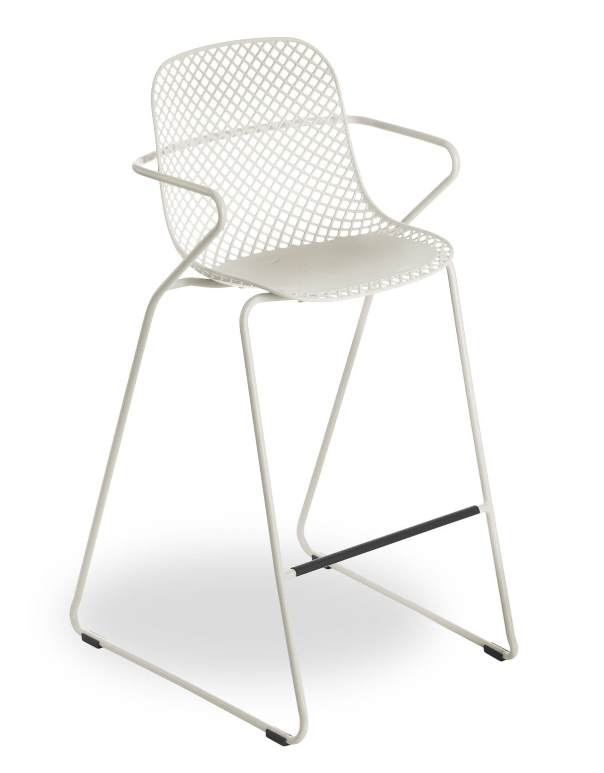 Grosfillex Ramatuelle 73 Chaise haute de bar empilable Crème Absolute