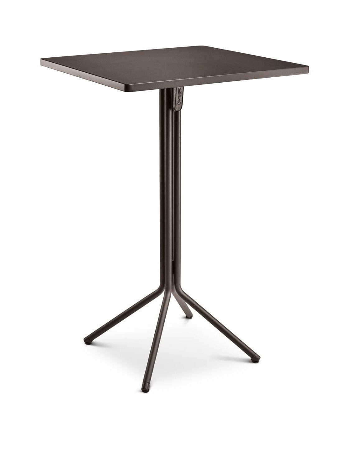 Grosfillex Ramatuelle 73 Duo Table haute rabattable 70x70cm H:109cm Gris Pavement
