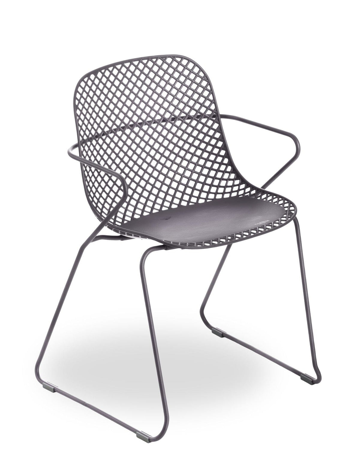 Grosfillex Ramatuelle 73 Fauteuil repas empilable Gris Pavement