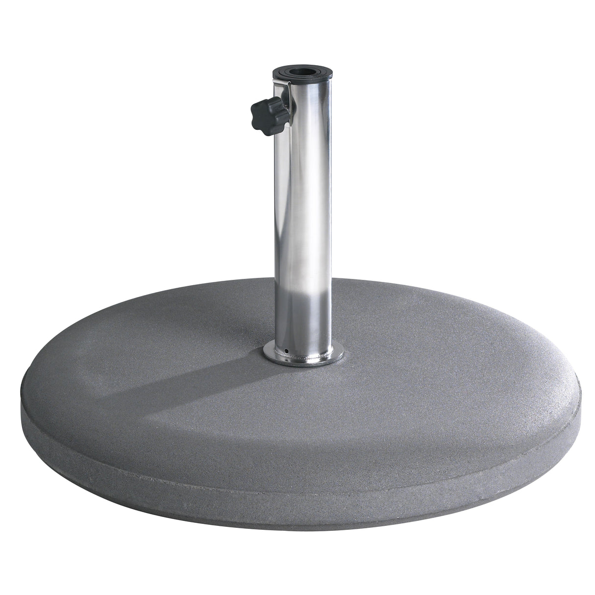 Grosfillex Socle Parasol en béton avec Tube Inox 40kg Béton