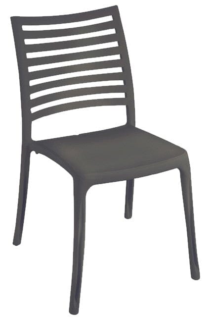 Grosfillex Sunday Chaise empilable Anthracite