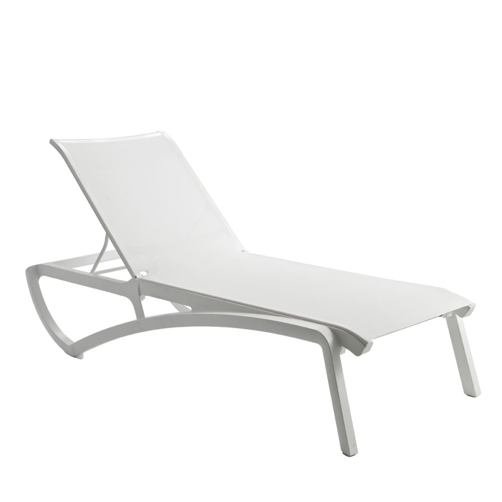 Grosfillex Sunset Bain de soleil Blanc Glacier / T28 Blanc