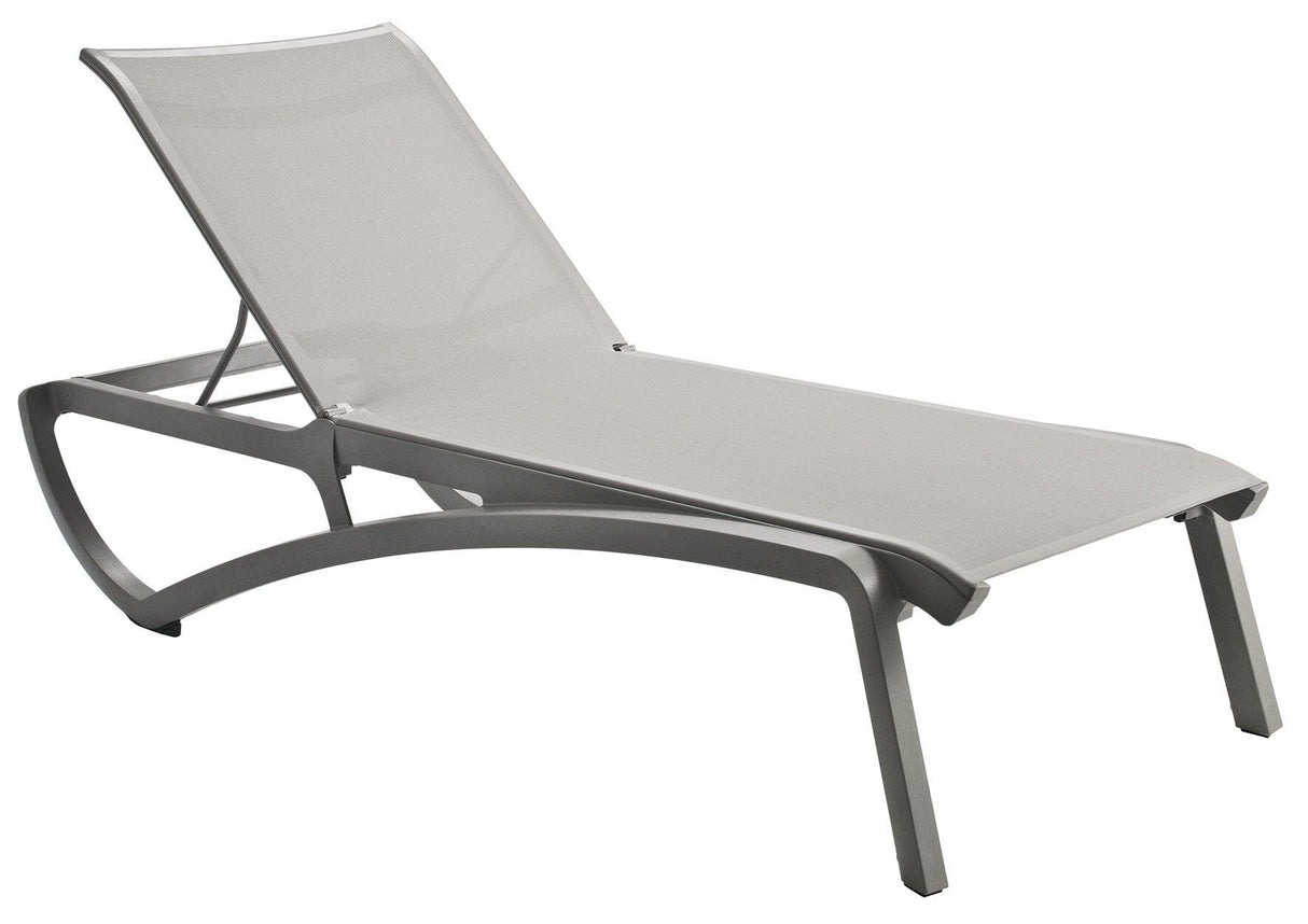 Grosfillex Sunset Bain de soleil Gris Platinum / T30 Gris