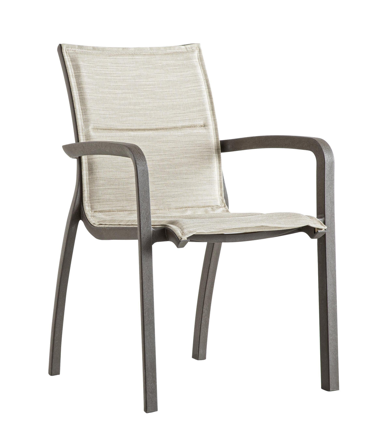 Grosfillex Sunset Confort Fauteuil repas Bronze Fusion / T36 Brun Chiné