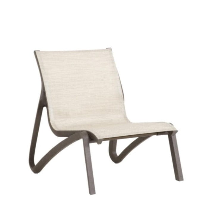 Grosfillex Sunset Fauteuil bas Conversationnel Bronze / T36 Brun Chiné