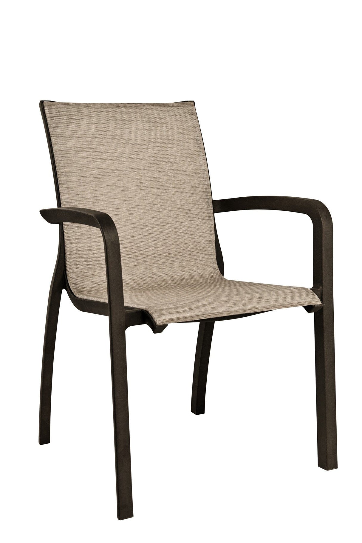 Grosfillex Sunset Fauteuil repas Bronze Fusion / T36 Brun Chiné