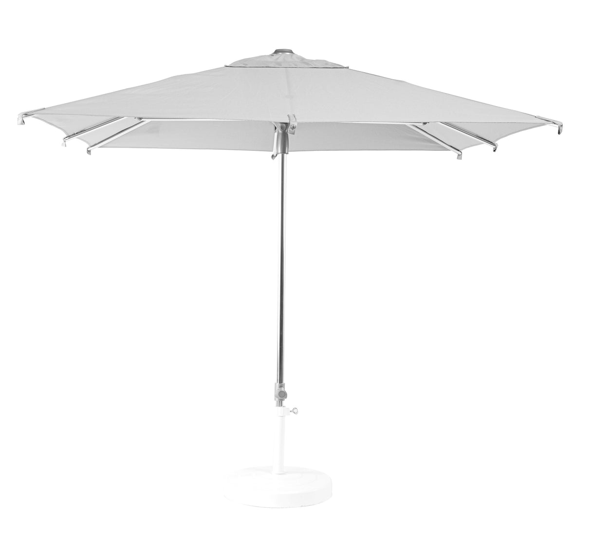 Grosfillex Sunset Parasol Aluminium anodisé 200x200cm Gris