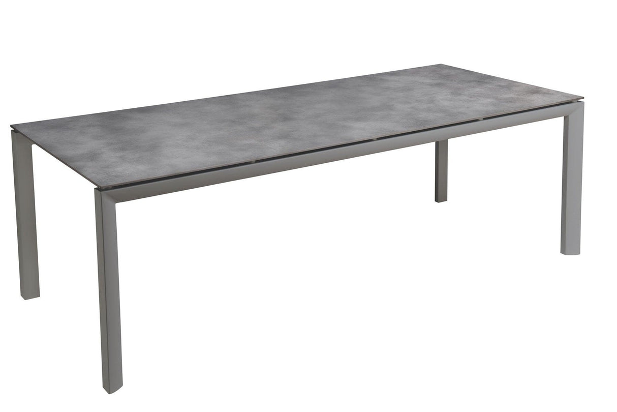 Grosfillex Sunset Table repas Greggia 220x95cm Gris Platinium