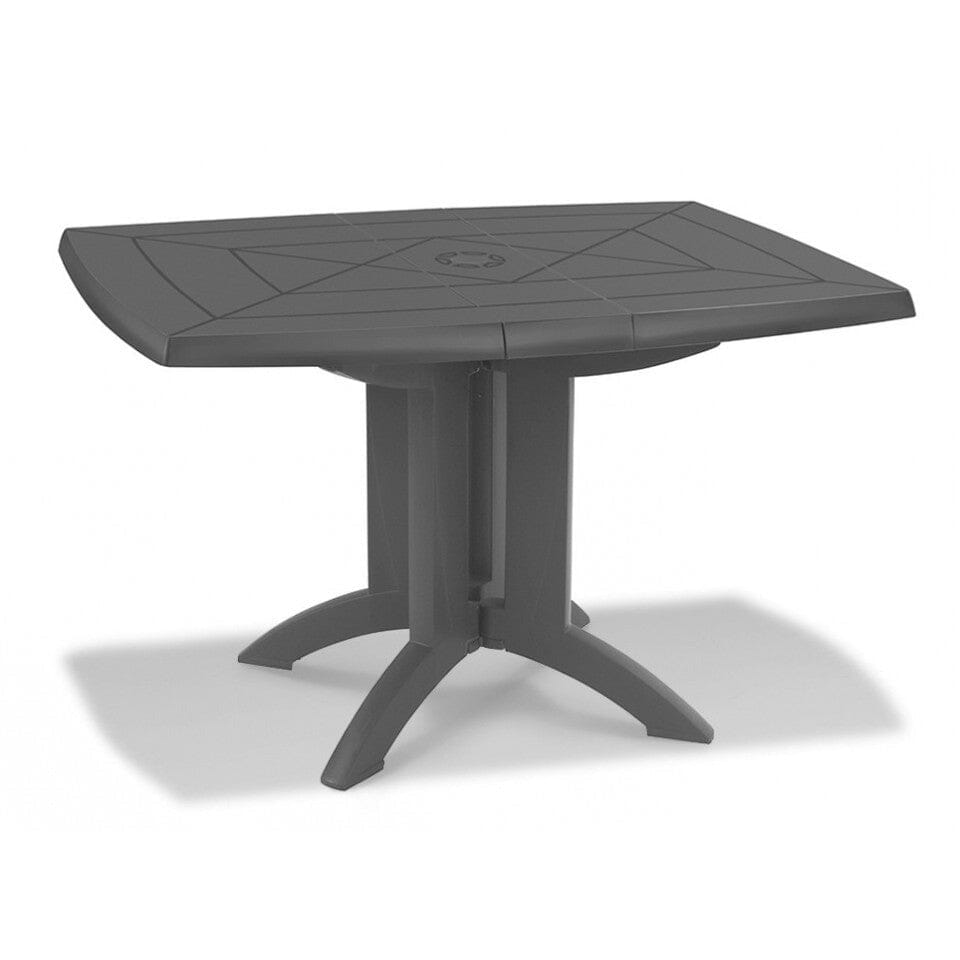 Grosfillex Vega Table repas rabattable 118x77cm Anthracite