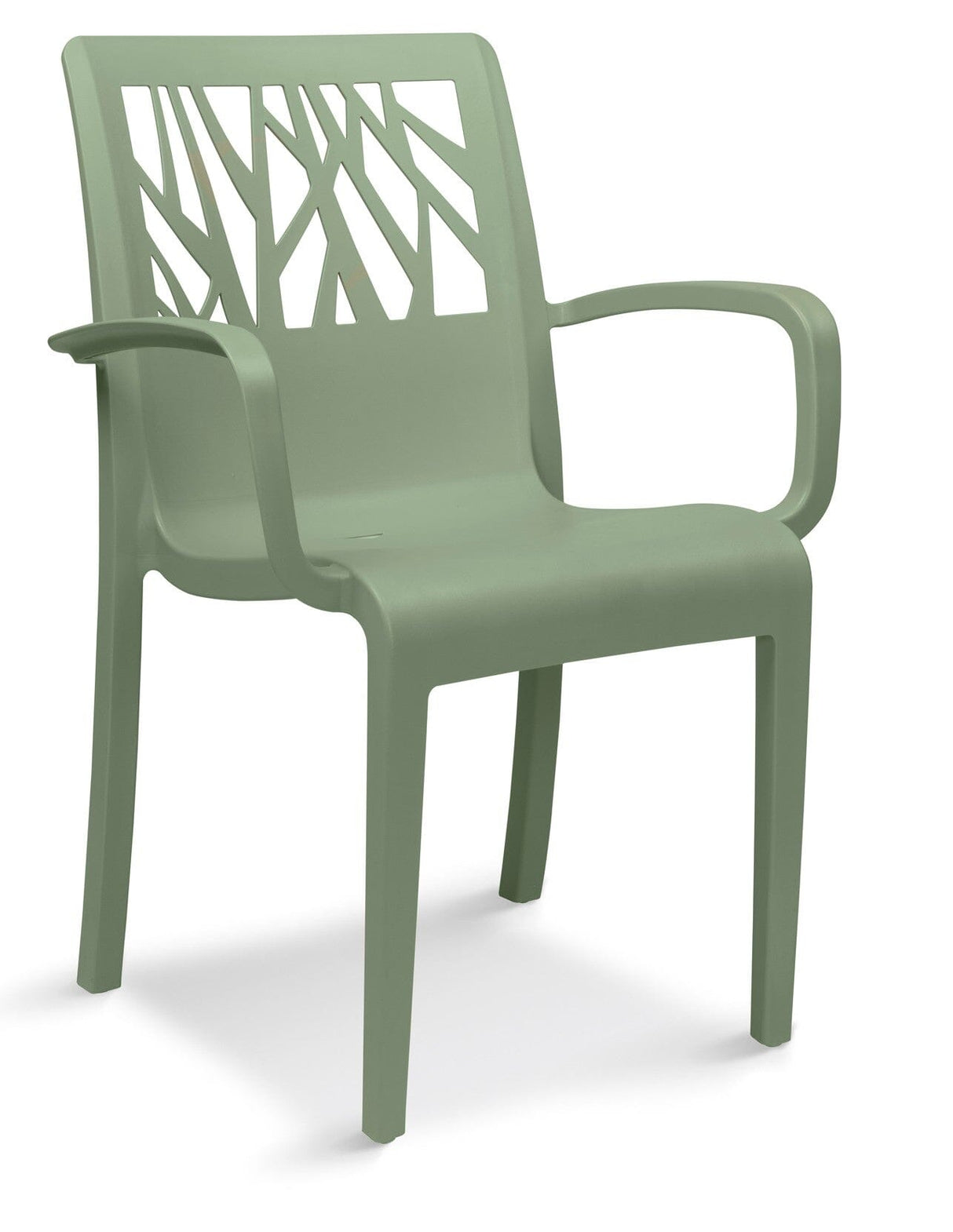 Grosfillex Végétal Fauteuil repas empilable Vert Tender