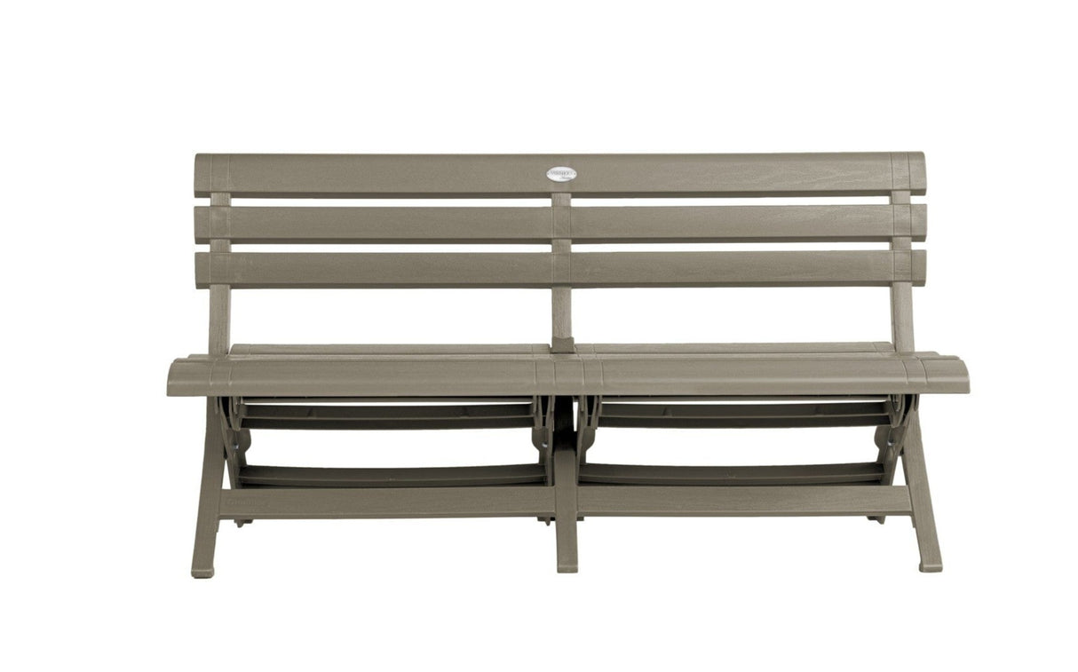 Grosfillex Westport Banc pliable Taupe