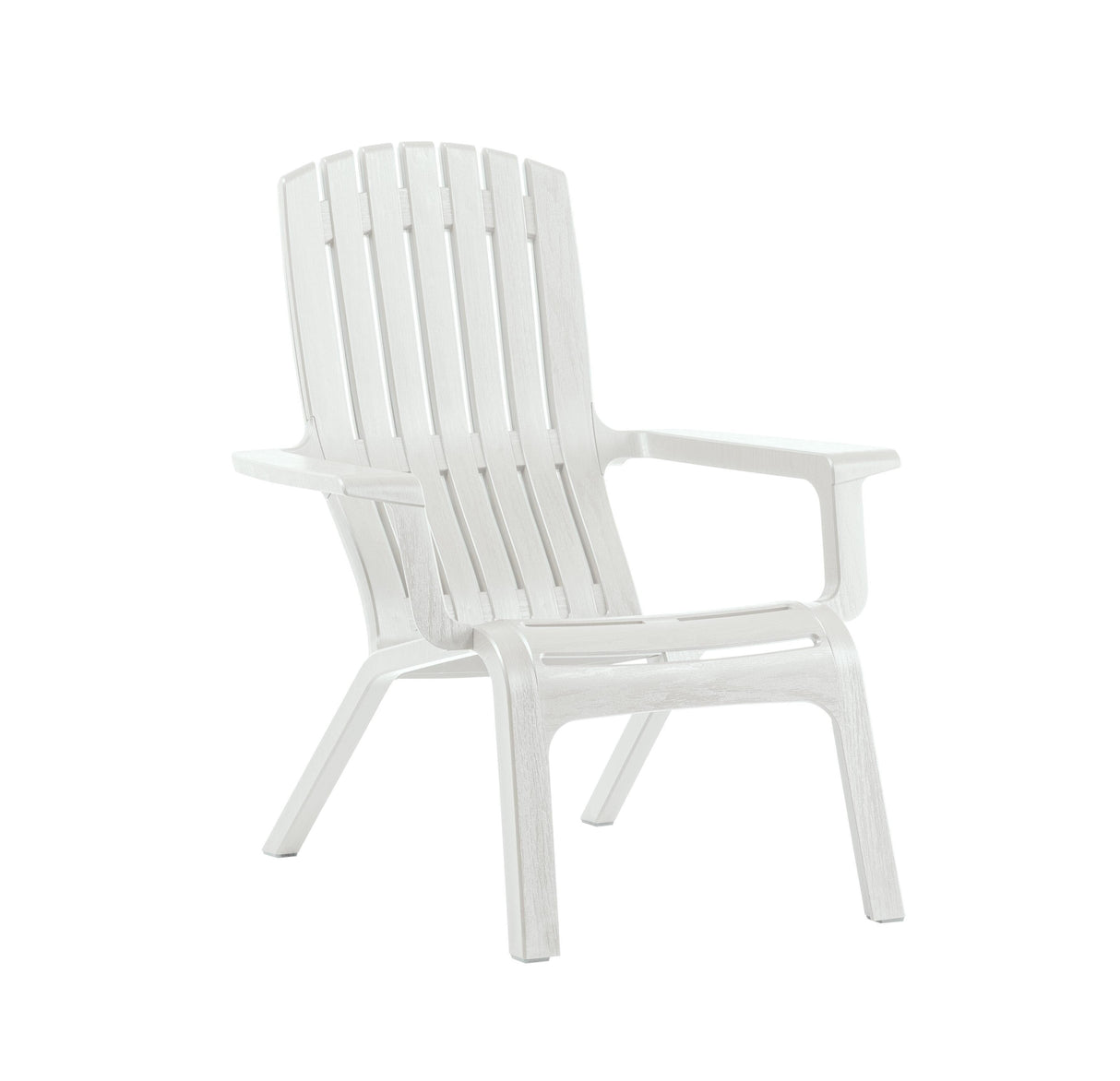 Grosfillex Westport Fauteuil repas Adinrondack empilable Blanc
