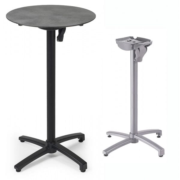 Grosfillex X-One Pied Haut Bistro Bar aluminium central rabattable et encastrable