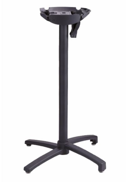 Grosfillex X-One Pied Haut Bistro Bar aluminium central rabattable et encastrable Noir