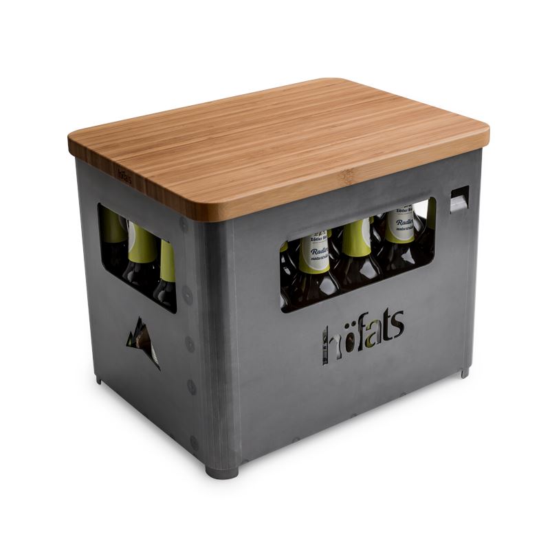 Höfats Beer Box Tablette Plateau en bois bamboo