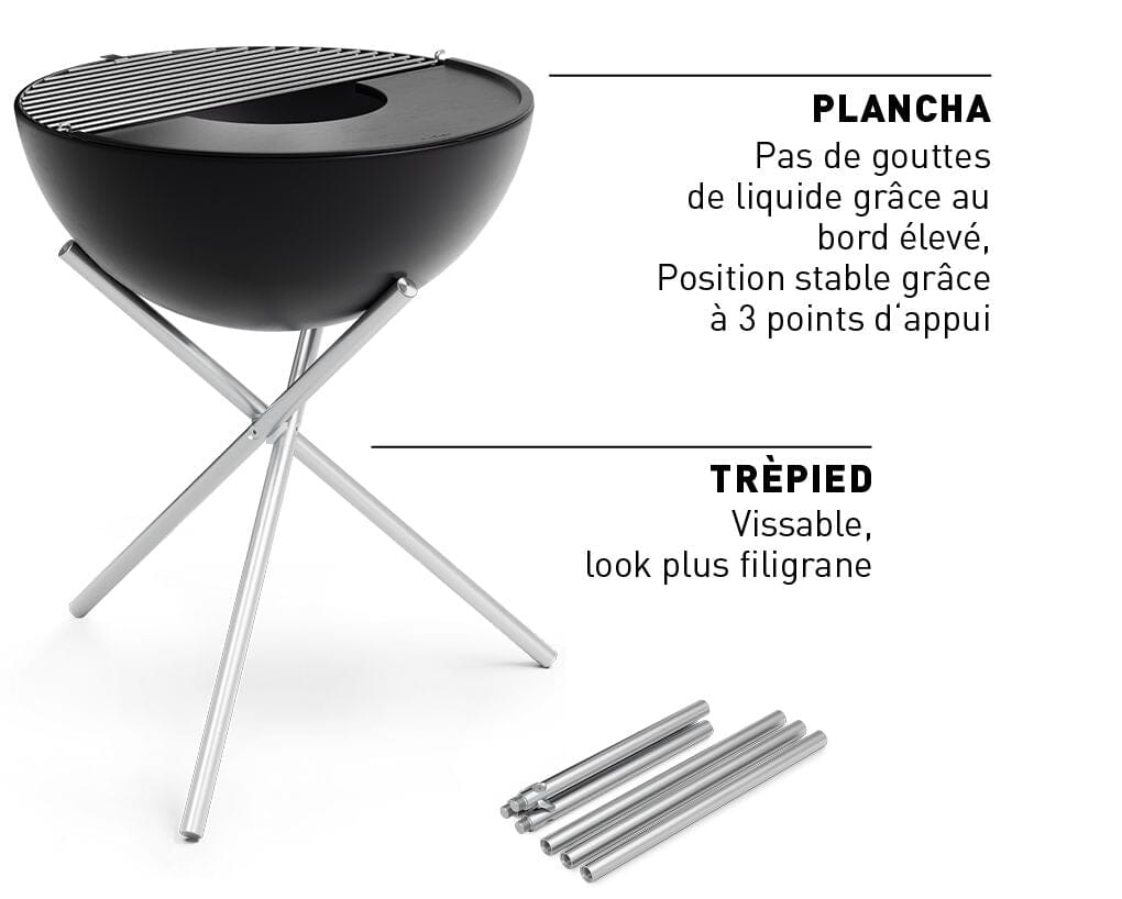 Höfats Bowl 57 avec pied bas en étoile Brasero Foyer Gril, modèle 2022