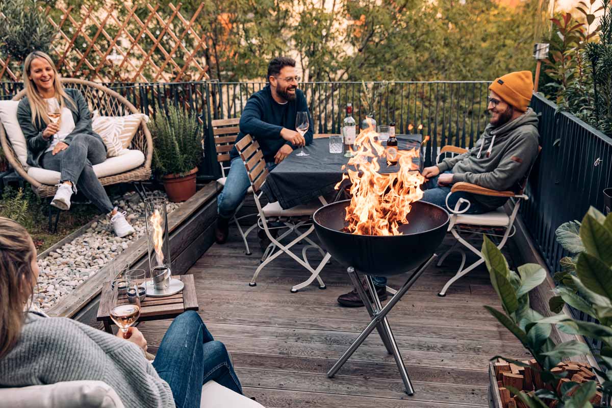 Höfats Bowl 57 avec Trépied Tripod haut Brasero Foyer Gril, modèle 2022