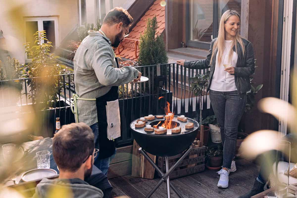 Höfats Bowl 57 avec Trépied Tripod haut Brasero Foyer Gril, modèle 2022