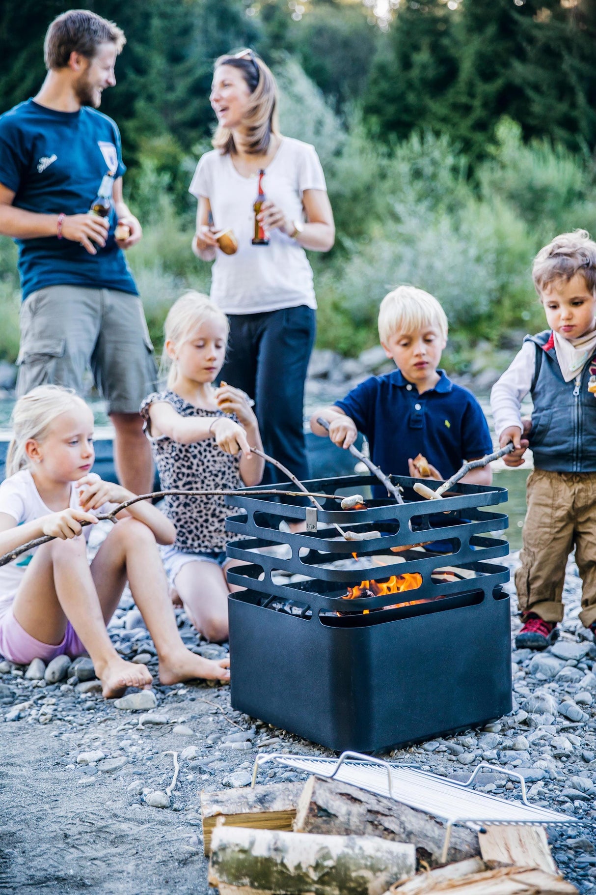 Höfats Cube Black Brasero Foyer Gril