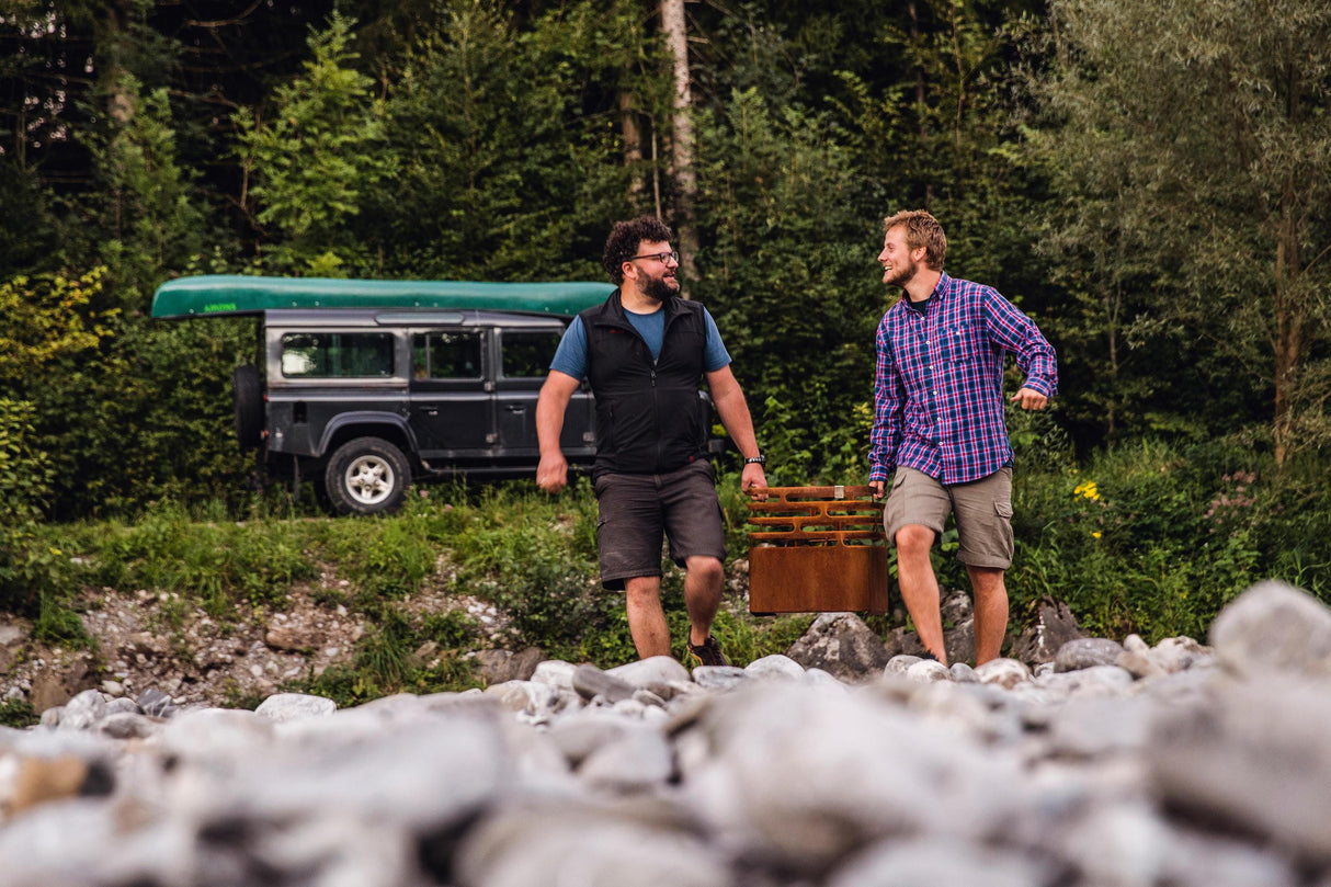 Höfats Cube Rusty Brasero Foyer Gril