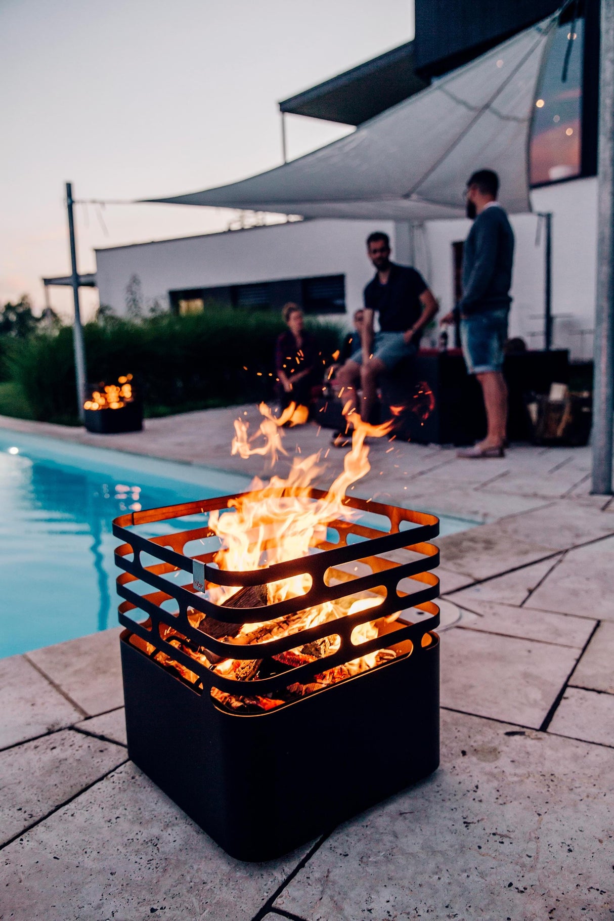 Höfats Cube Rusty Brasero Foyer Gril