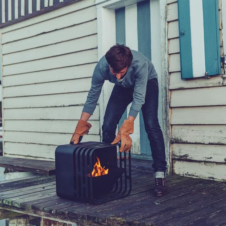 Höfats Cube Rusty Brasero Foyer Gril