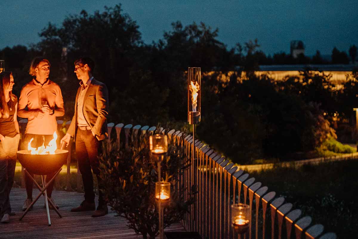 Höfats Spin Piquet à planter Argent 17cm, 34cm, 48cm pour Spin 90/900/120/1200