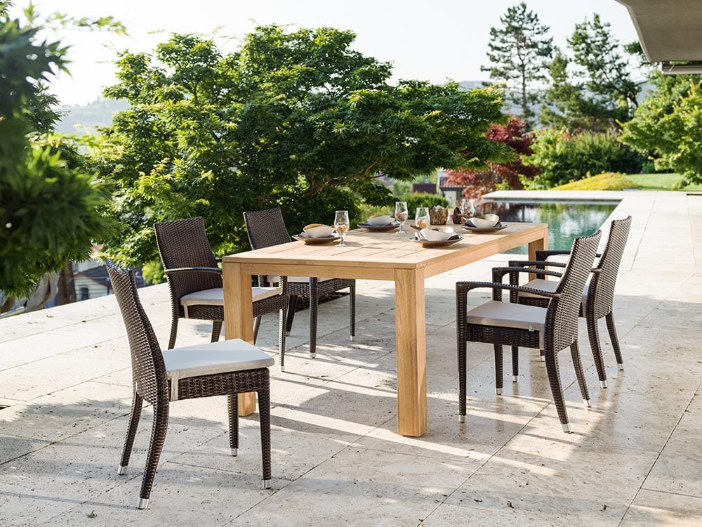 Hunn Brescia II Chaise repas Résine Tressée empilable