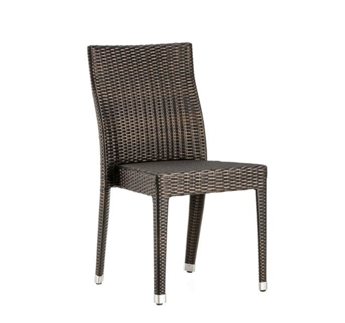 Hunn Brescia II Chaise repas Résine Tressée empilable Bronze 6mm