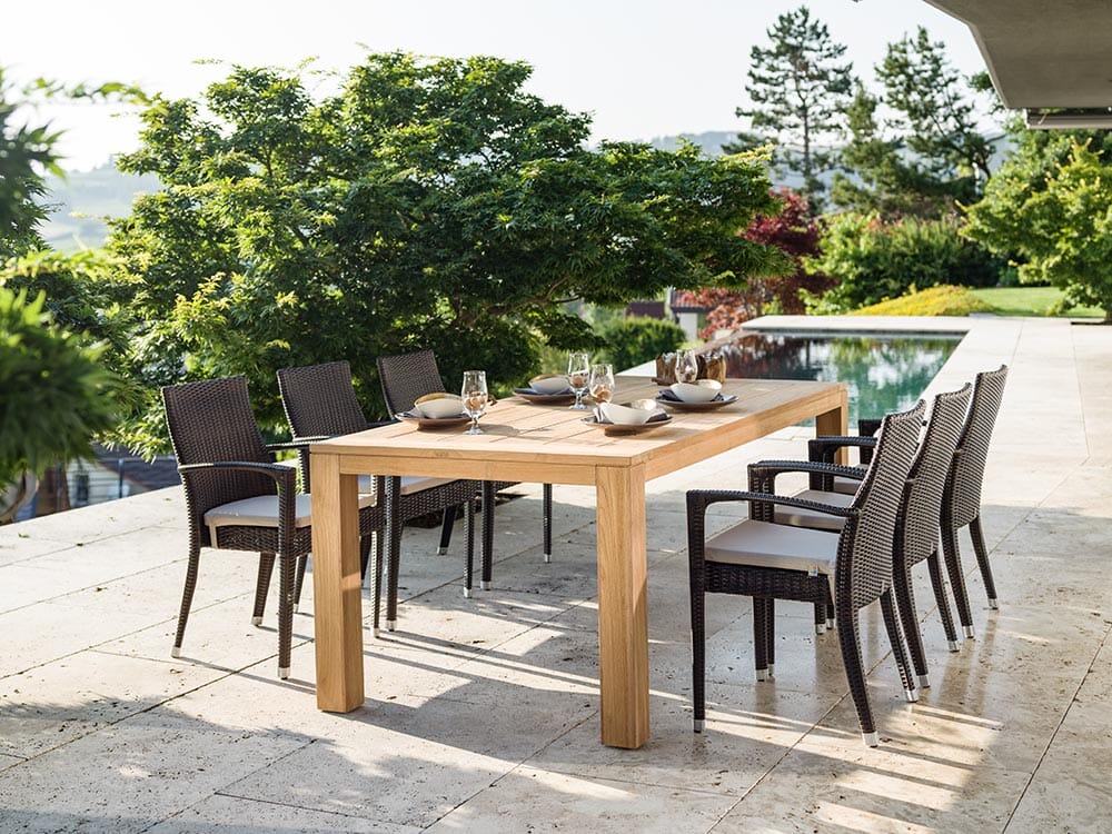 Hunn Brescia II Fauteuil repas Résine Tressée empilable