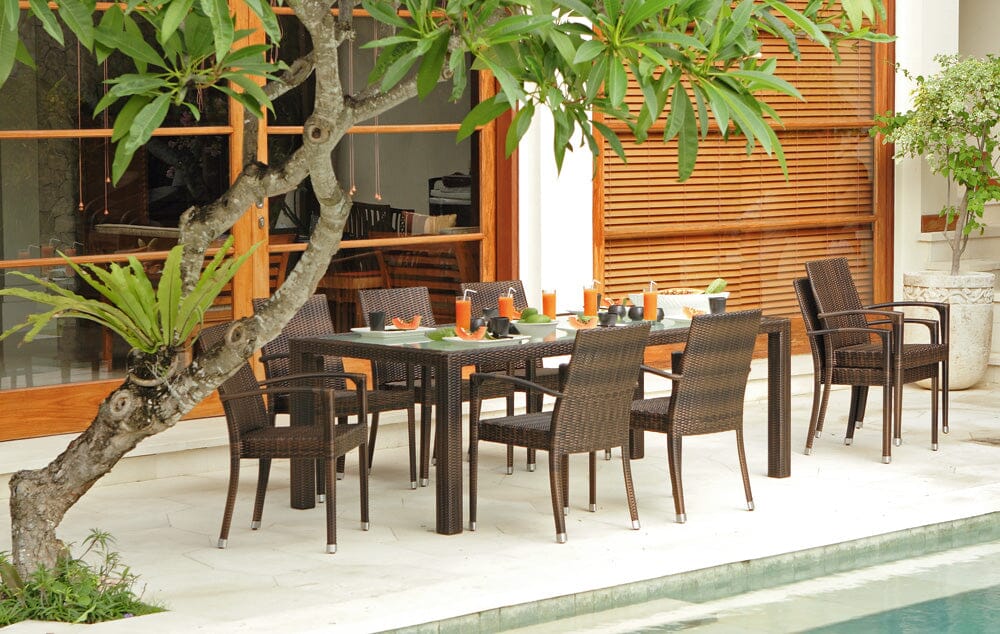 Hunn Brescia II Fauteuil repas Résine Tressée empilable