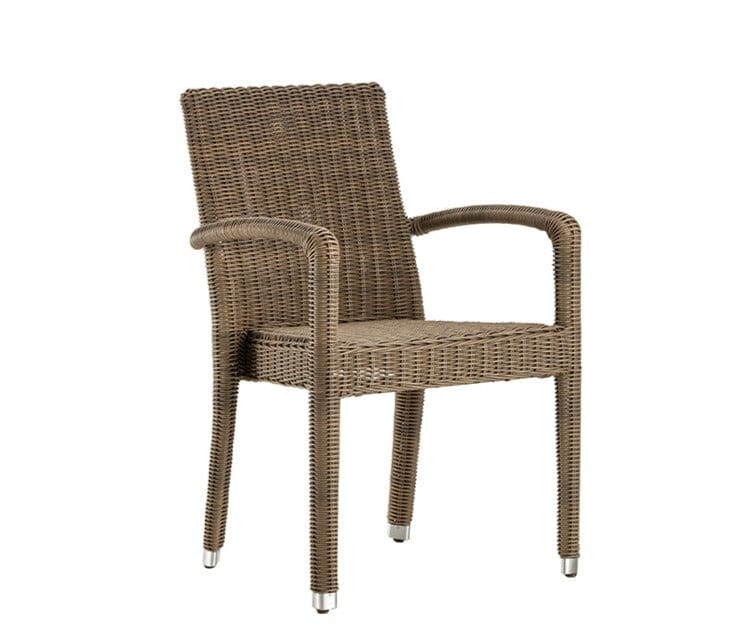 Hunn Brescia II Fauteuil repas Résine Tressée empilable Summer Grass 4mm