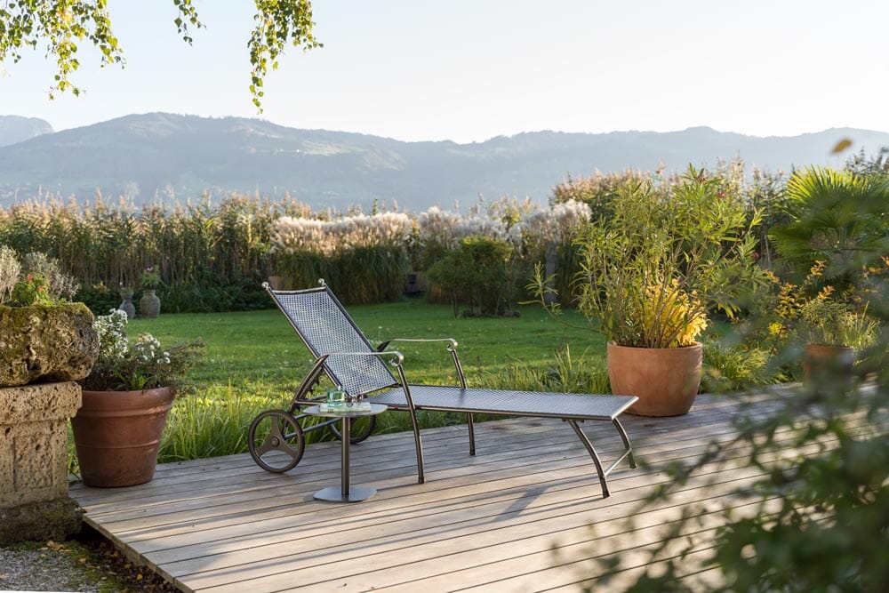 Hunn Excelsior Transat chaise longue à roulettes