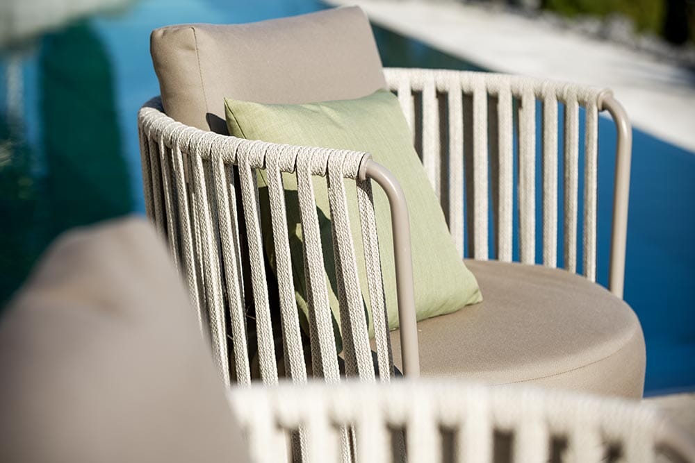 Hunn Granada Fauteuil club avec Cordes