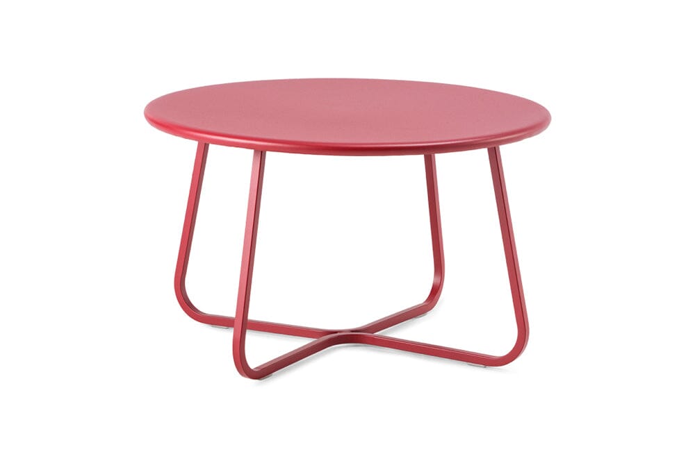 Hunn Granada Table basse ronde Ø 65cm hauteur 40cm Rouge rubis