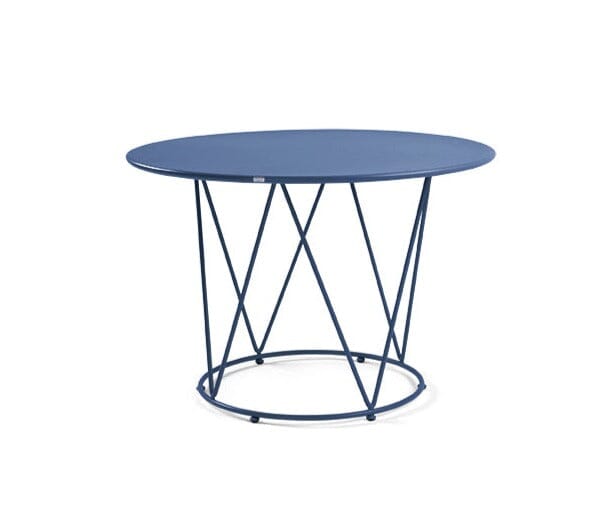 Hunn Granada Table repas ronde Ø110cm h:75cm Bleu