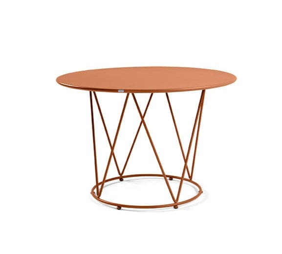 Hunn Granada Table repas ronde Ø110cm h:75cm Orange