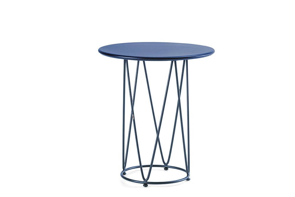 Hunn Granada Table repas ronde Ø65cm h:75cm Bleu