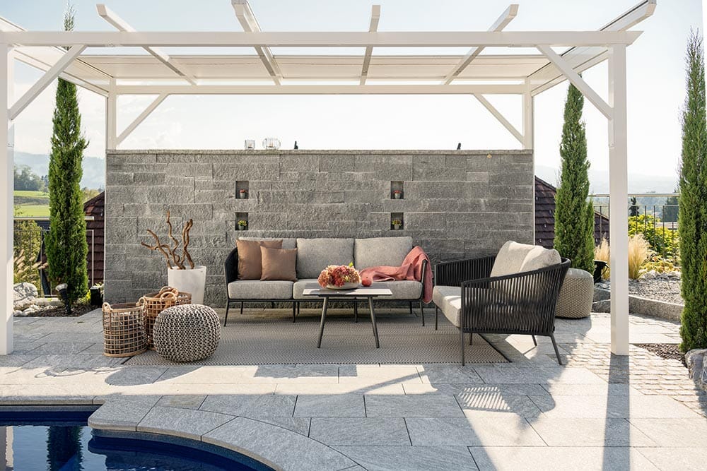 Hunn Kapstadt Canapé 3 places avec Cordes