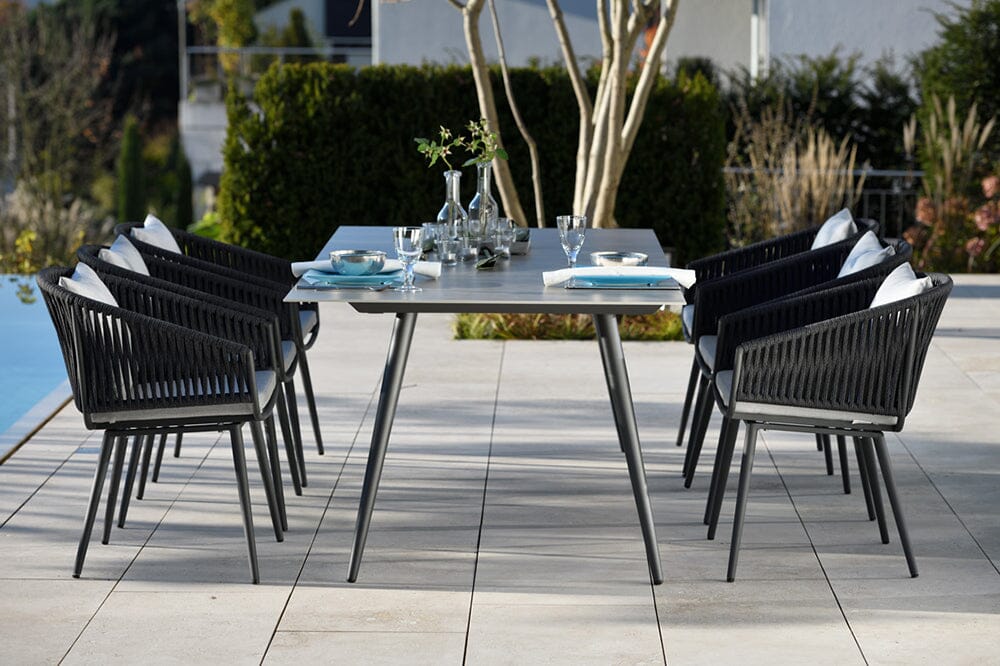 Hunn Kapstadt Fauteuil repas avec Cordes, coussins en sus