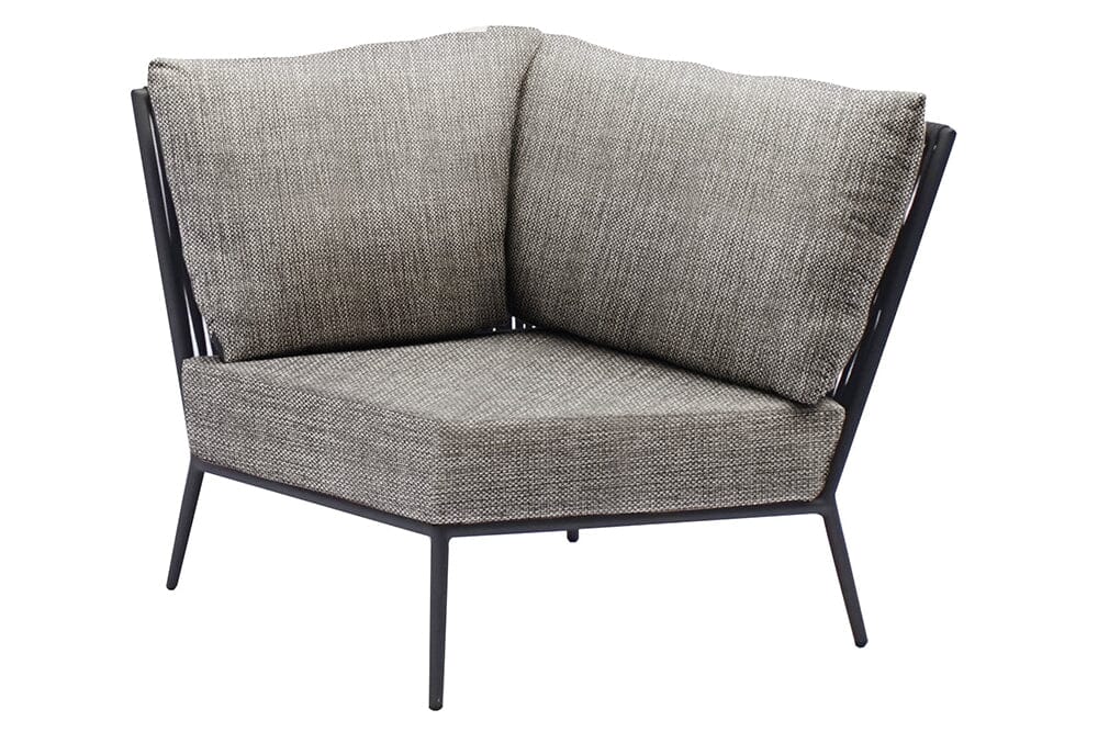 Hunn Kapstadt Module d'angle avec Cordes Anthracite Kuba Gris