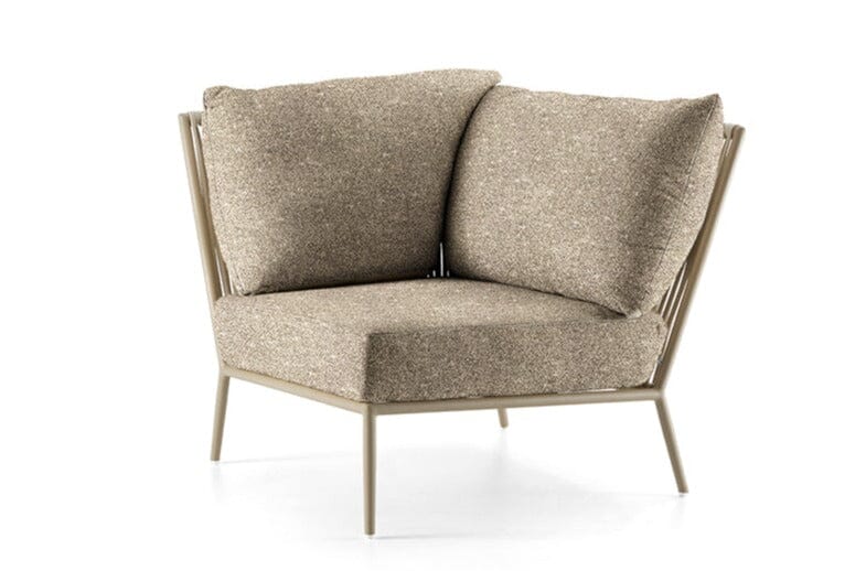 Hunn Kapstadt Module d'angle avec Cordes Taupe Havanna Noir