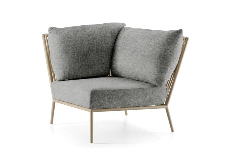 Hunn Kapstadt Module d'angle avec Cordes Taupe Kuba Gris