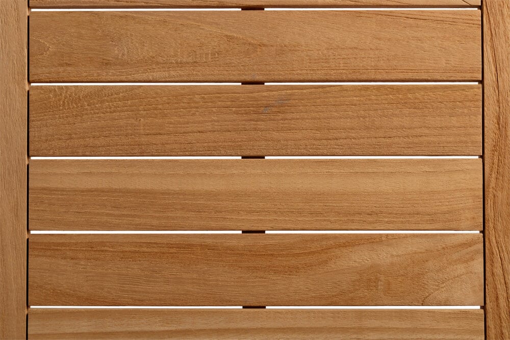 Hunn Kapstadt Table repas 90x90cm Anthracite Teck Naturel