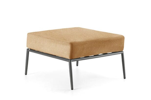 Hunn Kapstadt Tabouret/Repose-pieds Anthracite Havanna Beige