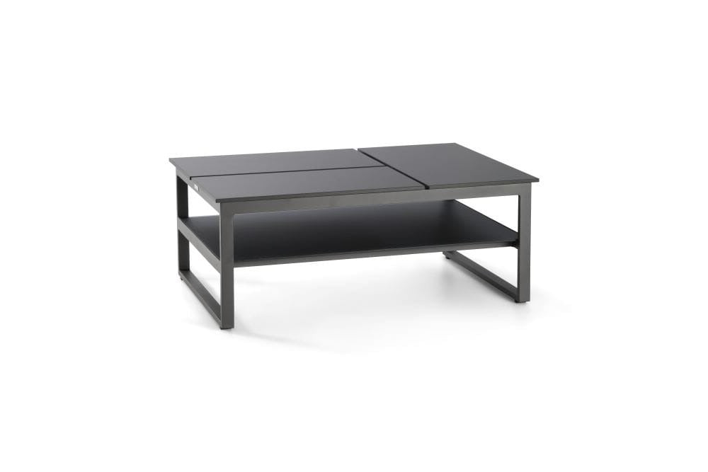 Hunn Miami Table basse à Plateaux relevables Multipositions 110x80cm H:43/63cm - 3 plateaux