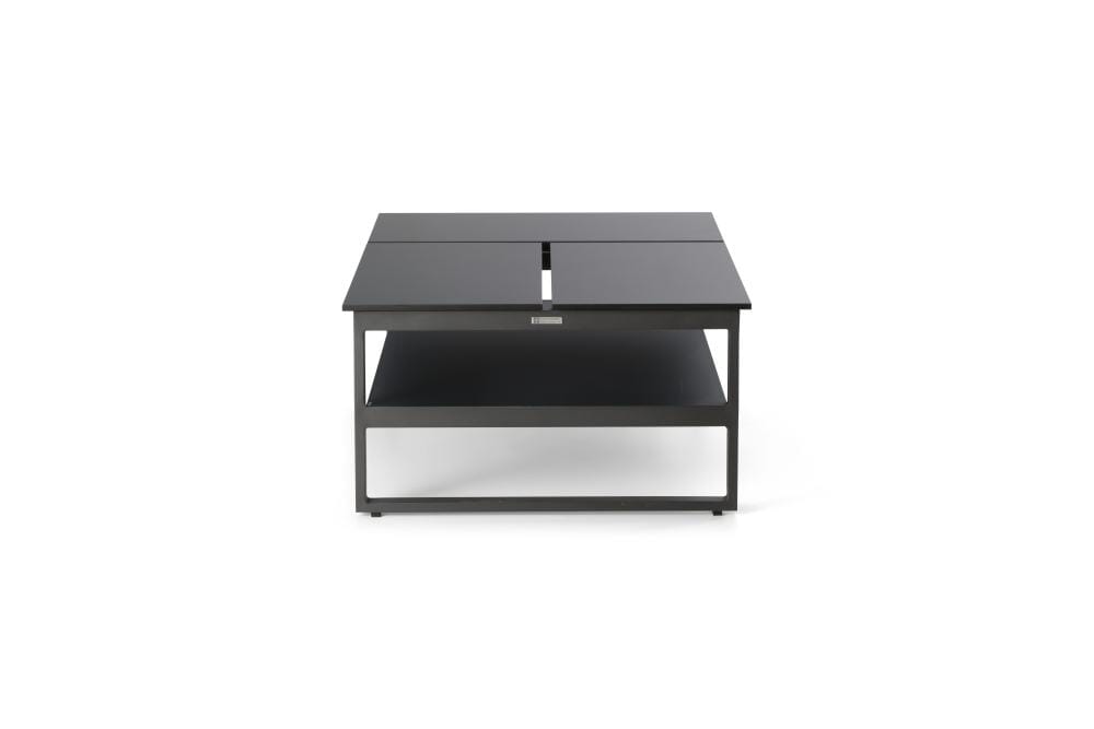 Hunn Miami Table basse à Plateaux relevables Multipositions 110x80cm H:43/63cm - 3 plateaux