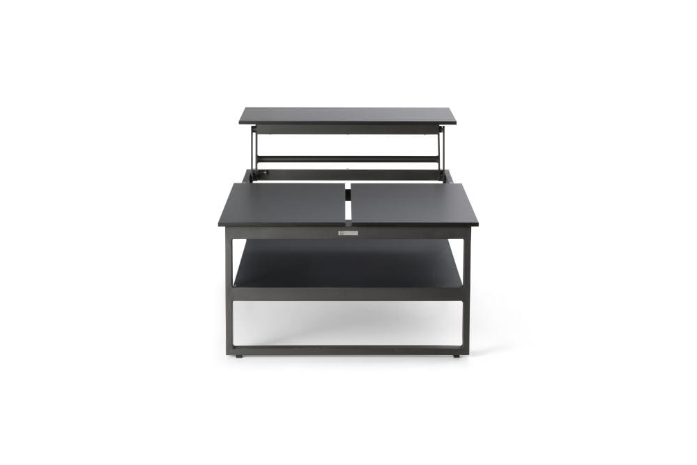 Hunn Miami Table basse à Plateaux relevables Multipositions 110x80cm H:43/63cm - 3 plateaux