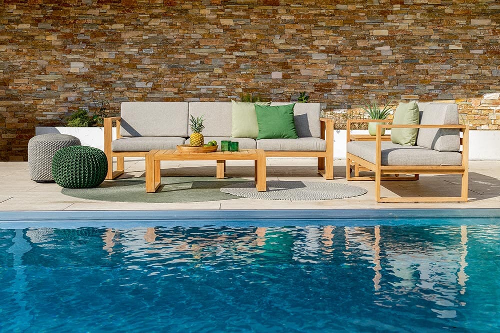 Hunn Palermo Pouf rond Ø50cm Petit