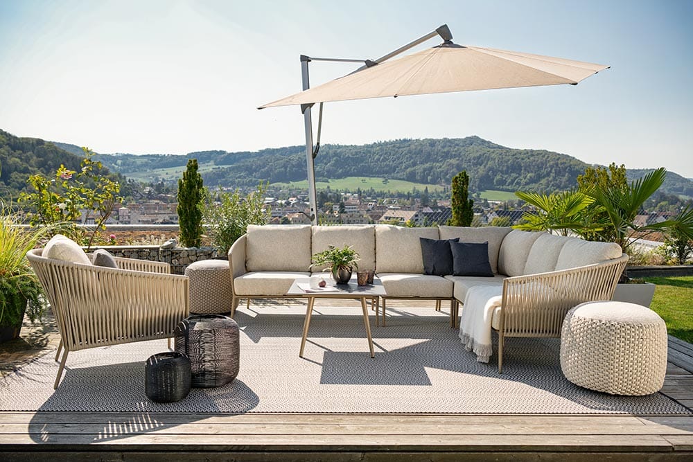 Hunn Palermo Pouf rond Ø50cm Petit